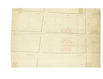 (NEW YORK CITY--BROOKLYN.) Four manuscript maps related to Brooklyn Heights.